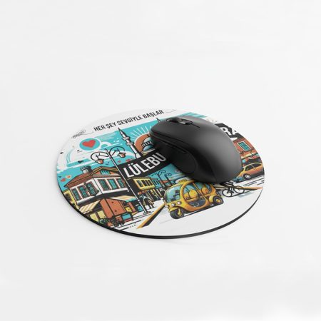 Lüleburgaz Hatırası Yuvarlak Mousepad